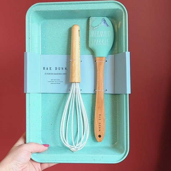 Rae Dunn Other - ‼️6 HOUR SALE‼️Rae Dunn MERMAID SPARKLE 🧜♀️ 3 Piece Baking Set